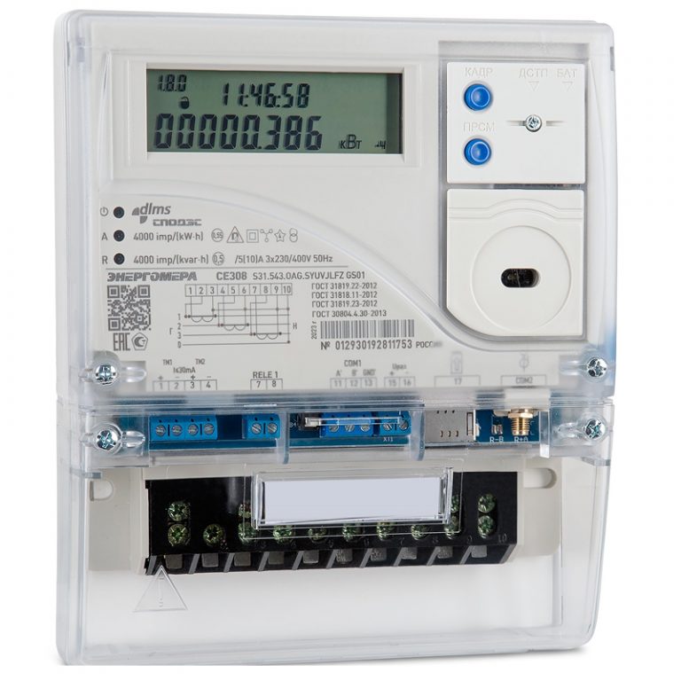Энергомера СЕ308 (протокол СПОДЭС)-image